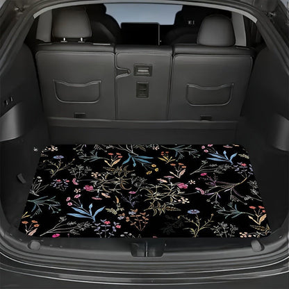 Tappeto da bagagliaio universale in velluto cristallo 🚗✨🧵 realizzato in velluto cristallo, con fondo a puntini e bordi a doppia cucitura, mantiene stabile il tappeto durante la guida e intrappola polvere e detriti per mantenere il bagagliaio ordinato.