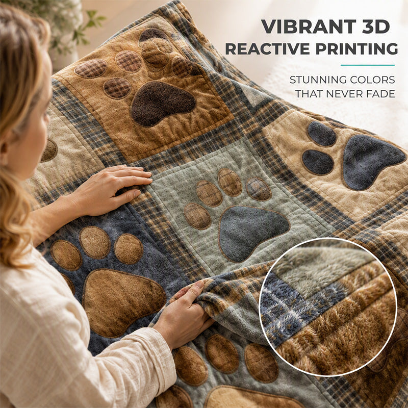🐾 Coperta Morbida in Flanella a Impronte di Zampa | Calda e Avvolgente ma Leggera 🤗 | Stampa Vivace e Duratura ✨ | 2 Colori e 7 Dimensioni, da 70×100 a 160×220 cm 📏 | Perfetta per Divano, Letto e Viaggi 🛋️