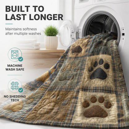 🐾 Coperta Morbida in Flanella a Impronte di Zampa | Calda e Avvolgente ma Leggera 🤗 | Stampa Vivace e Duratura ✨ | 2 Colori e 7 Dimensioni, da 70×100 a 160×220 cm 📏 | Perfetta per Divano, Letto e Viaggi 🛋️