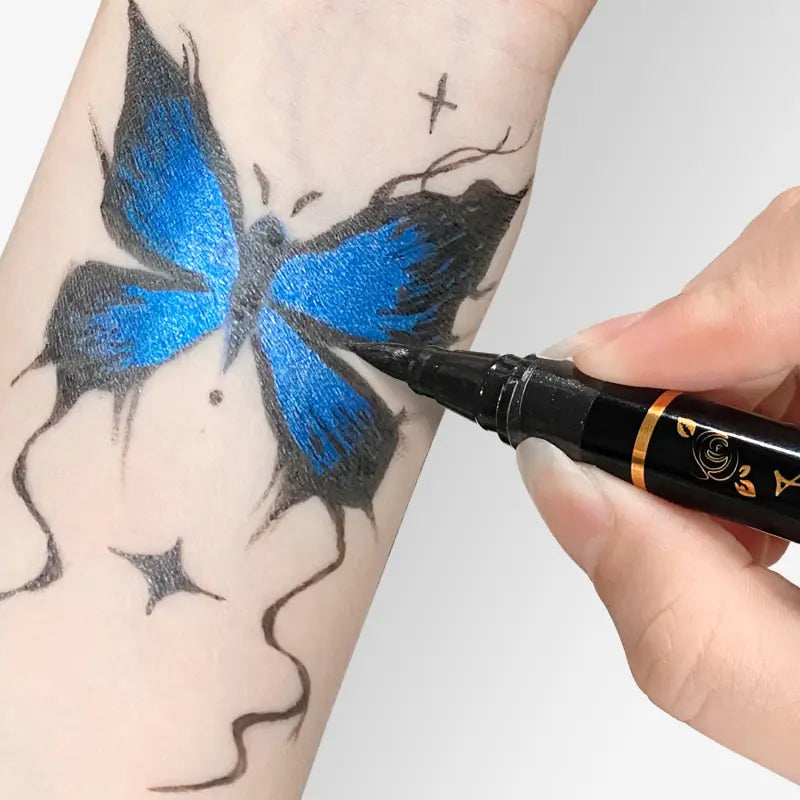 Set di pennarelli per tatuaggi temporanei in 10/15 colori 🖊️