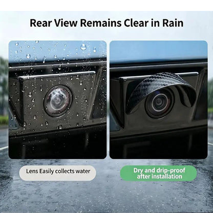 🛡️Copertura protettiva per telecamera auto, sicurezza di guida per tutta la famiglia 💧Deflusso acqua｜☀️Protezione solare 👧👦Garantisce visione posteriore priva di ostacoli durante i viaggi familiari. 🔩Si fissa rapidamente senza forature!