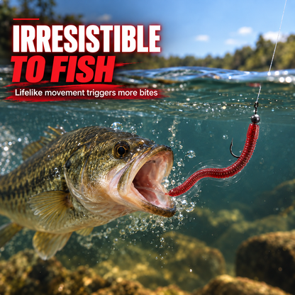 ⏳ SCONTO 50% LIMITATO! 🎣 Esche artificiali morbide a verme! ✅Migliaia di clienti soddisfatti! 🐟Movimento realistico, attirano facilmente i pesci!