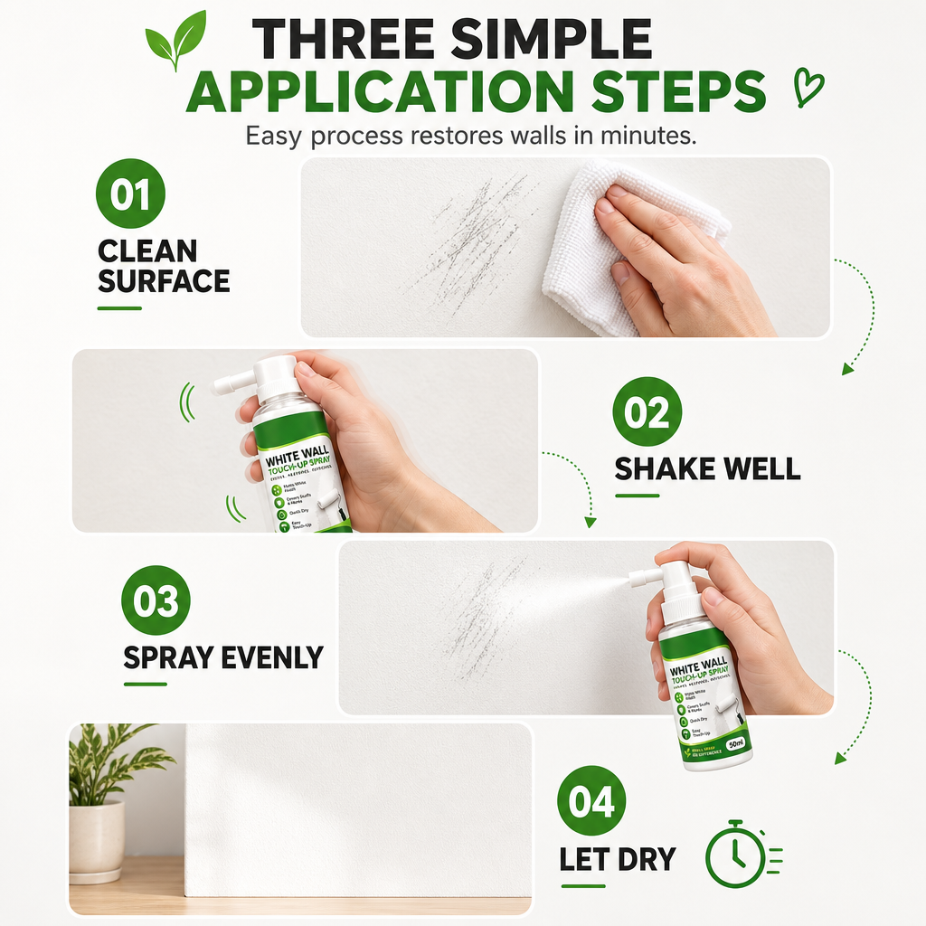 Spray riparatore per pareti bianco opaco 🏡⚪💨 Spruzzo di precisione, finitura bianca opaca, copre macchie e graffi sulle pareti, si integra con l'intonaco e protegge la superficie per un risultato curato senza grandi lavori.