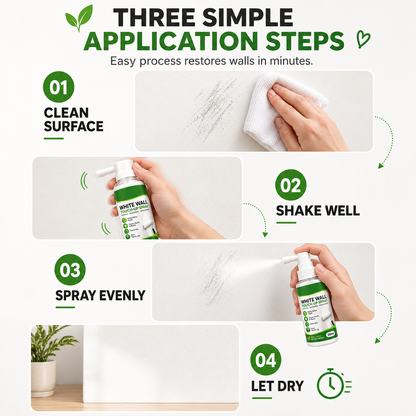 Spray riparatore per pareti bianco opaco 🏡⚪💨 Spruzzo di precisione, finitura bianca opaca, copre macchie e graffi sulle pareti, si integra con l'intonaco e protegge la superficie per un risultato curato senza grandi lavori.