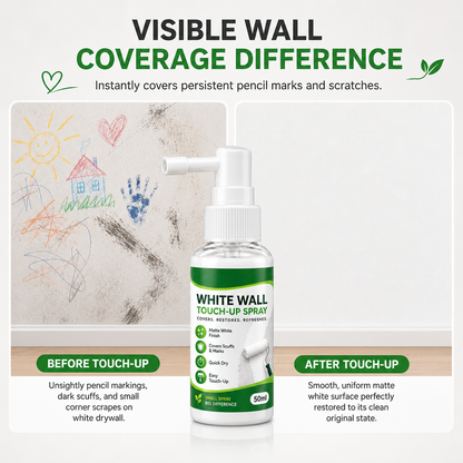 Spray riparatore per pareti bianco opaco 🏡⚪💨 Spruzzo di precisione, finitura bianca opaca, copre macchie e graffi sulle pareti, si integra con l'intonaco e protegge la superficie per un risultato curato senza grandi lavori.