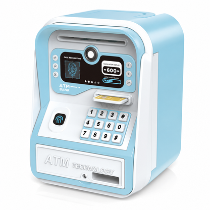 🧒Giocattolo Salvadanaio Educativo per Famiglia 👨‍👩‍👧🎨🚪 Disponibile in 4 colori, con vano interno per risparmi e funzioni interattive, aiuta i bambini ad apprendere il valore del denaro sotto supervisione adulta nella camera da gioco.