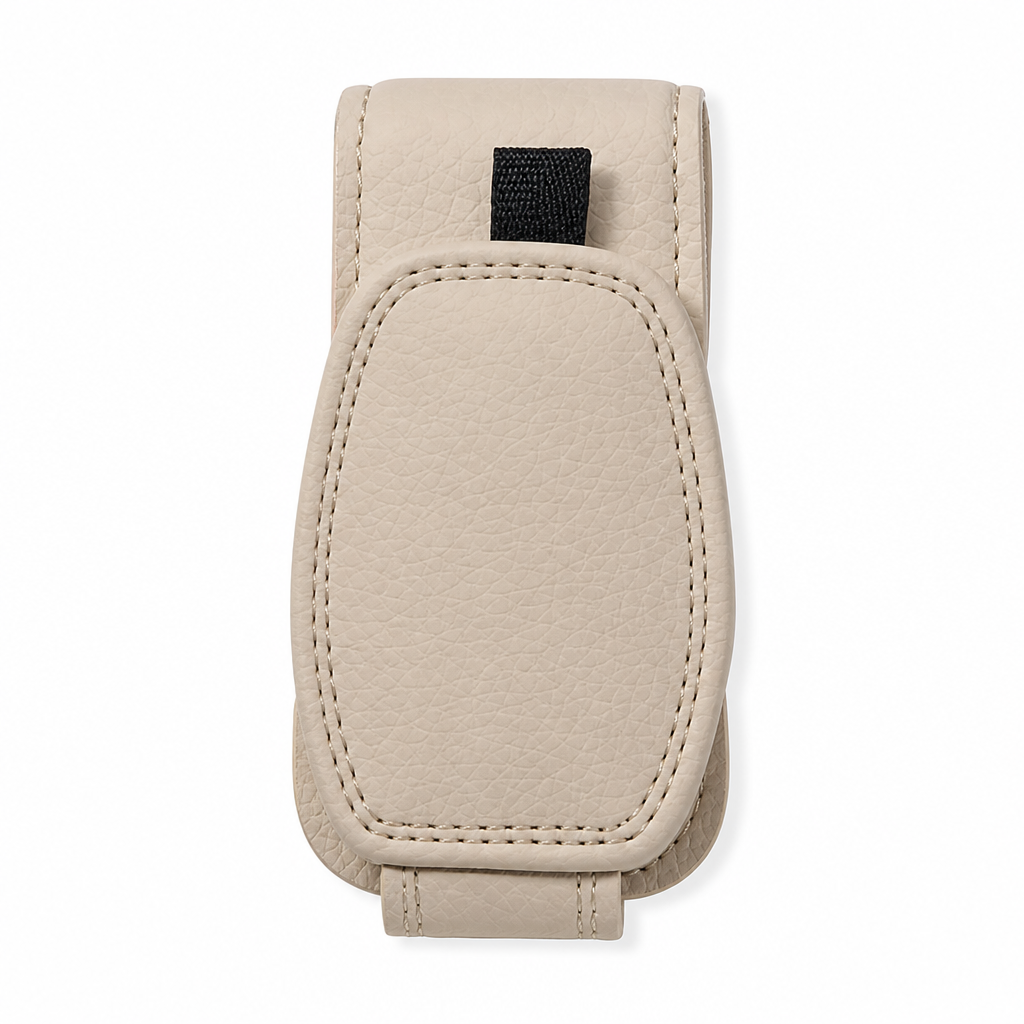 🔥 -50% Oggi: Supporto per Occhiali da Sole per Auto – Clip Magnetica in Pelle con Porta Biglietti e Carte. Tieni occhiali, biglietti e carte sempre a portata di mano.