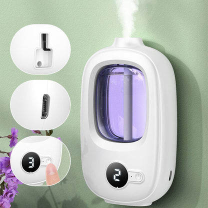 Diffusore Intelligente Aromaterapia 💨⏱️🔋 Con atomizzazione a ultrasuoni e timer a 4 livelli, questo diffusore ricaricabile da 1500mAh diffonde la fragranza in modo uniforme fino a 80 m² e crea un ambiente rilassante nello spazio personale.