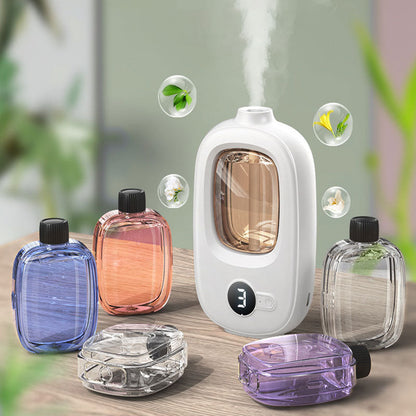 Diffusore Intelligente Aromaterapia 💨⏱️🔋 Con atomizzazione a ultrasuoni e timer a 4 livelli, questo diffusore ricaricabile da 1500mAh diffonde la fragranza in modo uniforme fino a 80 m² e crea un ambiente rilassante nello spazio personale.