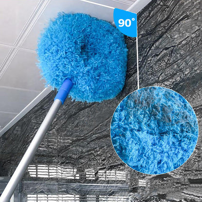 🧹Piumino telescopico in microfibra 📏Asta fino a 80cm｜🧶Microfibra morbida｜🚿Lavabile. L’asta regolabile permette di raggiungere zone alte e angoli stretti, semplificando la tua routine di pulizia.