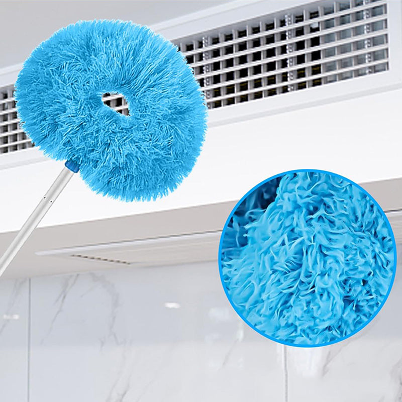 🧹Piumino telescopico in microfibra 📏Asta fino a 80cm｜🧶Microfibra morbida｜🚿Lavabile. L’asta regolabile permette di raggiungere zone alte e angoli stretti, semplificando la tua routine di pulizia.