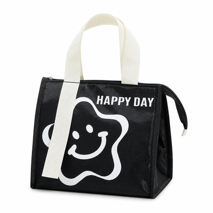 Borsa termica porta pranzo in tessuto 420D, isolante e impermeabile 🕒Lunga conservazione｜💧Tessuto impermeabile｜🎒Design compatto. Il rivestimento in alluminio mantiene caldo il cibo per ore, il tessuto Oxford respinge macchie e acqua.