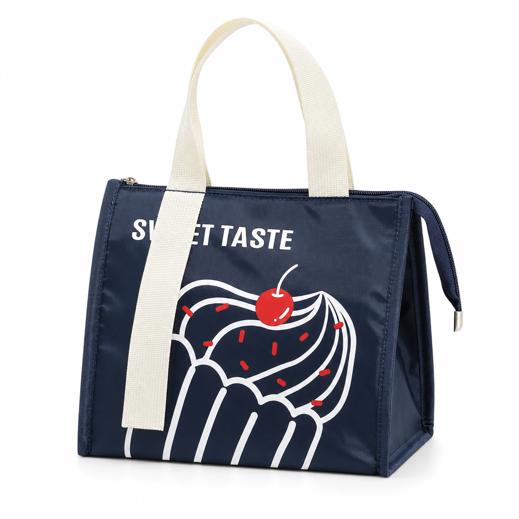 Borsa termica porta pranzo in tessuto 420D, isolante e impermeabile 🕒Lunga conservazione｜💧Tessuto impermeabile｜🎒Design compatto. Il rivestimento in alluminio mantiene caldo il cibo per ore, il tessuto Oxford respinge macchie e acqua.
