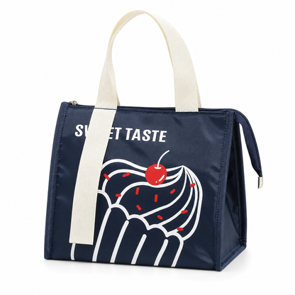 Borsa termica porta pranzo in tessuto 420D, isolante e impermeabile 🕒Lunga conservazione｜💧Tessuto impermeabile｜🎒Design compatto. Il rivestimento in alluminio mantiene caldo il cibo per ore, il tessuto Oxford respinge macchie e acqua.