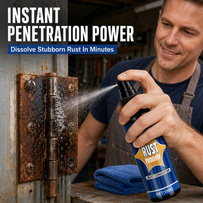 Spray antiruggine 100g ⚗️🔧💨, formula convertitrice che penetra negli strati ossidati, con ugello a spruzzo confortevole, rimuovi la ruggine dai tuoi utensili e parti auto senza sforzo.