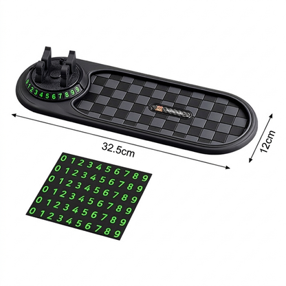 ⏳ OFFERTA LIMITATA SCONTO 50%! 🚗 Tappetino Antiscivolo Cruscotto Auto 360°! ✅ Recensioni verificate! 🔥Supporto telefono + clip cavi + adesivi numeri inclusi, 🚙anti-scivolo anche su strade sconnesse!