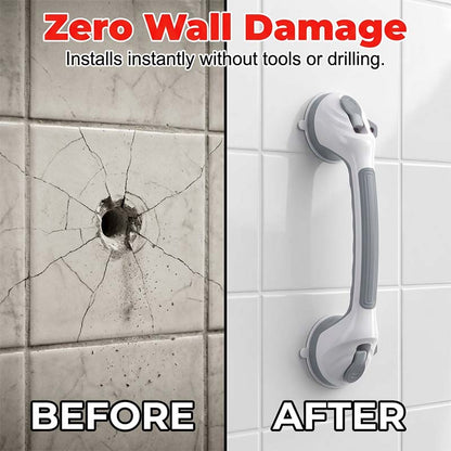 Maniglia Anticaduta per Bagno 🏡🔧🎨 Si fissa senza attrezzi su superfici lisce e disponibile in più colori, offre un sicuro punto di appoggio a tutti i componenti della famiglia per prevenire cadute accidentali nel bagno.