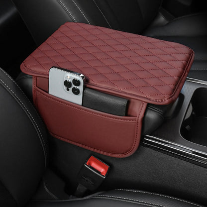 Cuscino per Bracciolo Auto 🚗🪑💼 Con nucleo in schiuma ad alta densità e base antiscivolo, questo rivestimento in PU impermeabile sostiene il braccio durante lunghi tragitti e la tasca laterale conserva piccoli oggetti per una guida più confortevole.