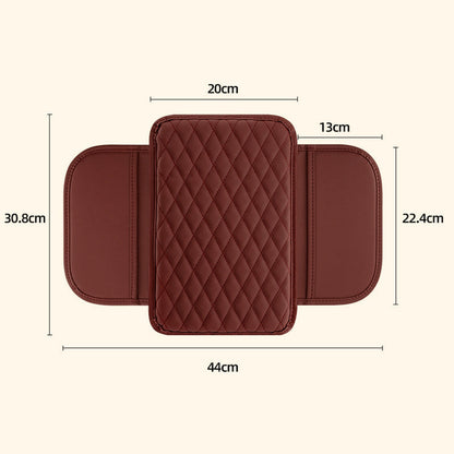 Cuscino per Bracciolo Auto 🚗🪑💼 Con nucleo in schiuma ad alta densità e base antiscivolo, questo rivestimento in PU impermeabile sostiene il braccio durante lunghi tragitti e la tasca laterale conserva piccoli oggetti per una guida più confortevole.