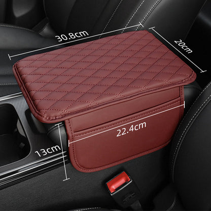 Cuscino per Bracciolo Auto 🚗🪑💼 Con nucleo in schiuma ad alta densità e base antiscivolo, questo rivestimento in PU impermeabile sostiene il braccio durante lunghi tragitti e la tasca laterale conserva piccoli oggetti per una guida più confortevole.