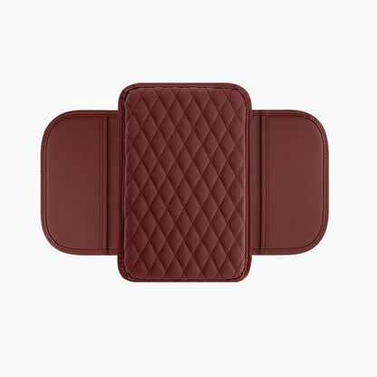 Cuscino per Bracciolo Auto 🚗🪑💼 Con nucleo in schiuma ad alta densità e base antiscivolo, questo rivestimento in PU impermeabile sostiene il braccio durante lunghi tragitti e la tasca laterale conserva piccoli oggetti per una guida più confortevole.