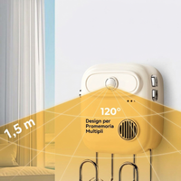 Promemoria Vocale Sensore Infrarosso 🎙️📏🏠 Dispositivo con registrazione vocale e sensore a 1,5 m, ganci integrati e installazione adesiva senza forare, attiva un messaggio personalizzato al tuo passaggio per ricordarti le cose prima di uscire.