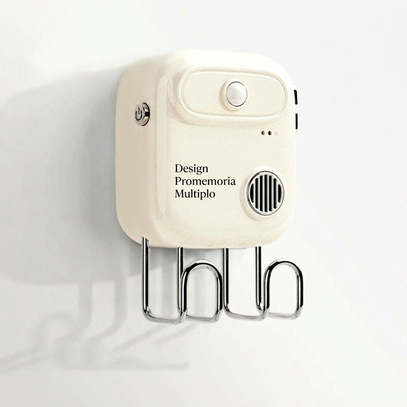 Promemoria Vocale Sensore Infrarosso 🎙️📏🏠 Dispositivo con registrazione vocale e sensore a 1,5 m, ganci integrati e installazione adesiva senza forare, attiva un messaggio personalizzato al tuo passaggio per ricordarti le cose prima di uscire.