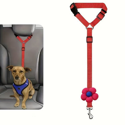 Cintura di sicurezza 2 in 1 per cani e guinzaglio da passeggio