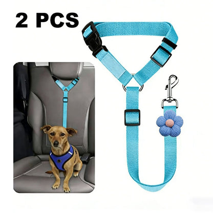 Cintura di sicurezza 2 in 1 per cani e guinzaglio da passeggio