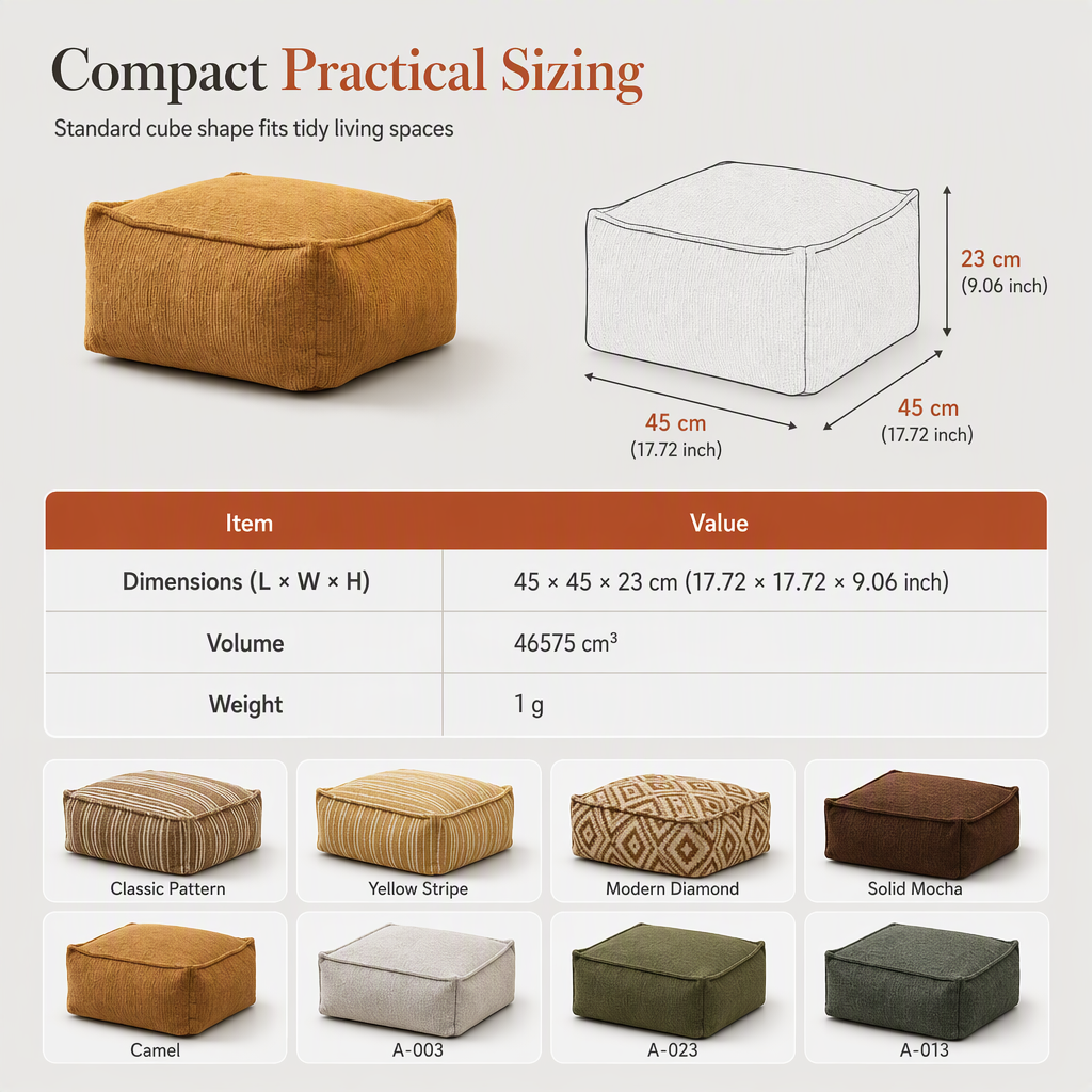 Pouf Contenitore da Riempire 🏡