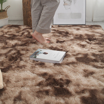 Tappeto Shaggy Velvet Morbidissimo 🏠🦶☁️ Il pelo alto in velluto isola il freddo del pavimento, base antiscivolo stabile, trama fitta senza pelucchi, lavabile, dona comfort costante nella tua stanza.