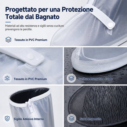 Copriscarpe Impermeabili Alti 42 cm 🌧️🛵🚶‍♂️
