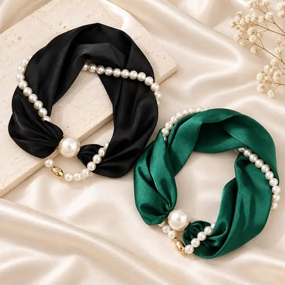 Collana Foulard con Perle 💐