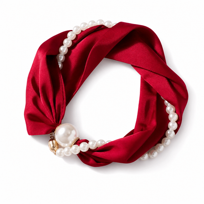 Collana Foulard con Perle 💐
