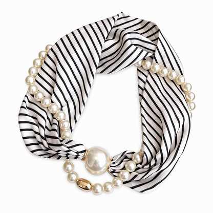 Collana Foulard con Perle 💐
