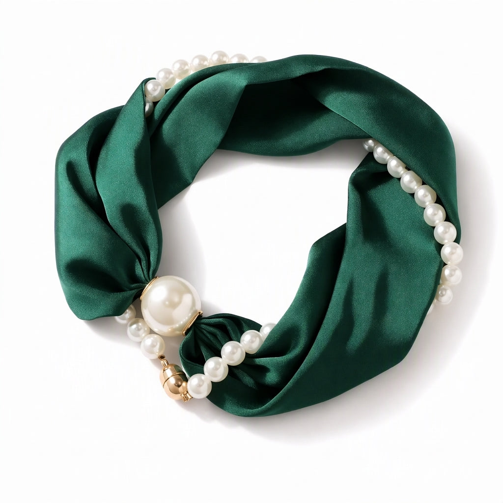 Collana Foulard con Perle 💐