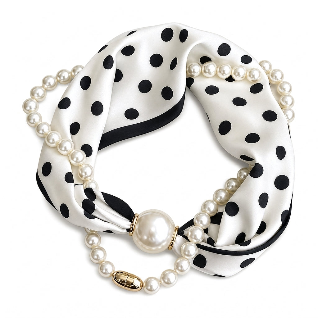 Collana Foulard con Perle 💐