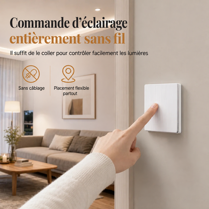 Interruttore Wireless Senza Cablaggio 🏡🛏️📌