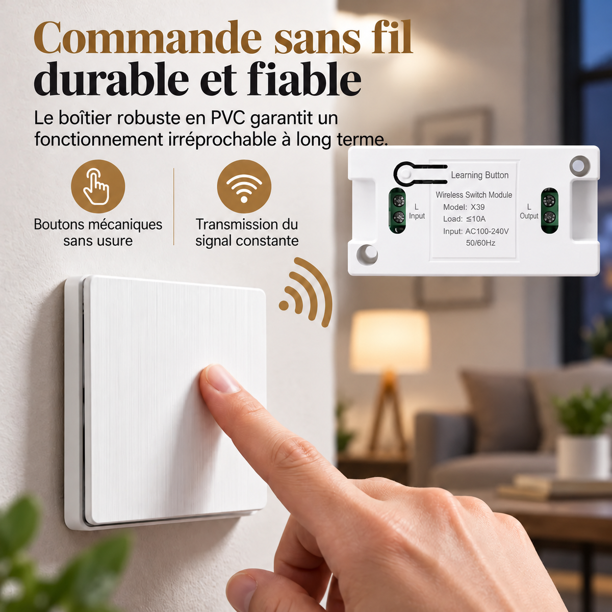 Interruttore Wireless Senza Cablaggio 🏡🛏️📌