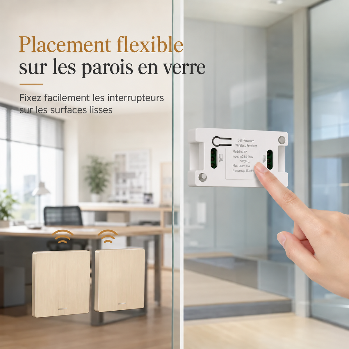 Interruttore Wireless Senza Cablaggio 🏡🛏️📌