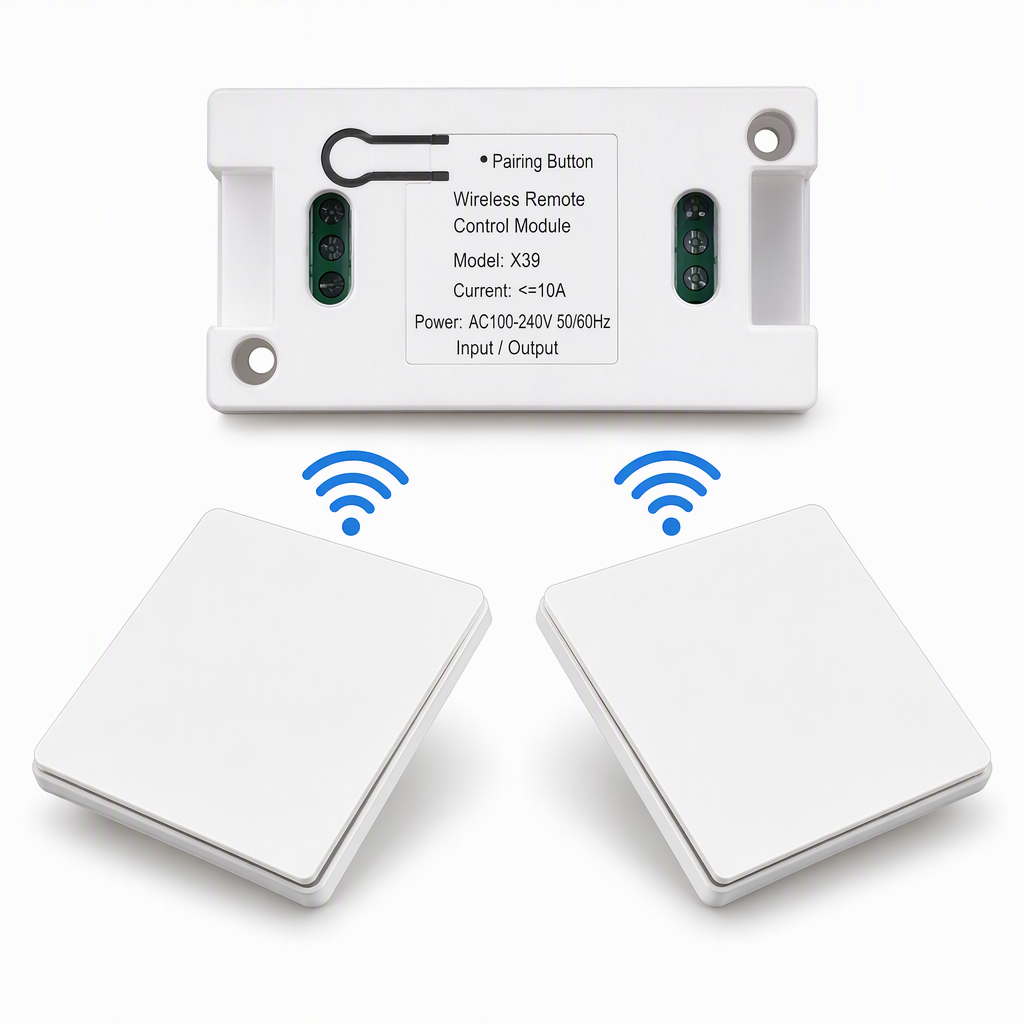 Interruttore Wireless Senza Cablaggio 🏡🛏️📌