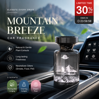 Profumo per auto con design montano ⛰️🚗✨ Bottiglia decorativa con paesaggio montano, estratti vegetali naturali, neutralizza gli odori e diffonde una fragranza persistente per rendere ogni viaggio piacevole.